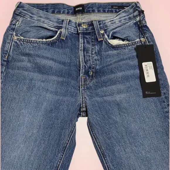 Edwin Jeans Chrissy Rumour Wide Flare Mid-Rise Denim Size 24 NWT Women - Picture 2 of 12